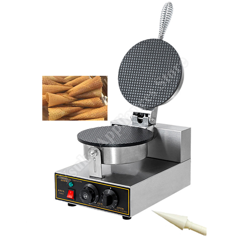 Mini Waffle Maker Machine - クリスピーアイスクリームコーンメーカー業務用アイスクリームワッフルコーンマシンウエハースビスケットマシン自動エッグロール製造機