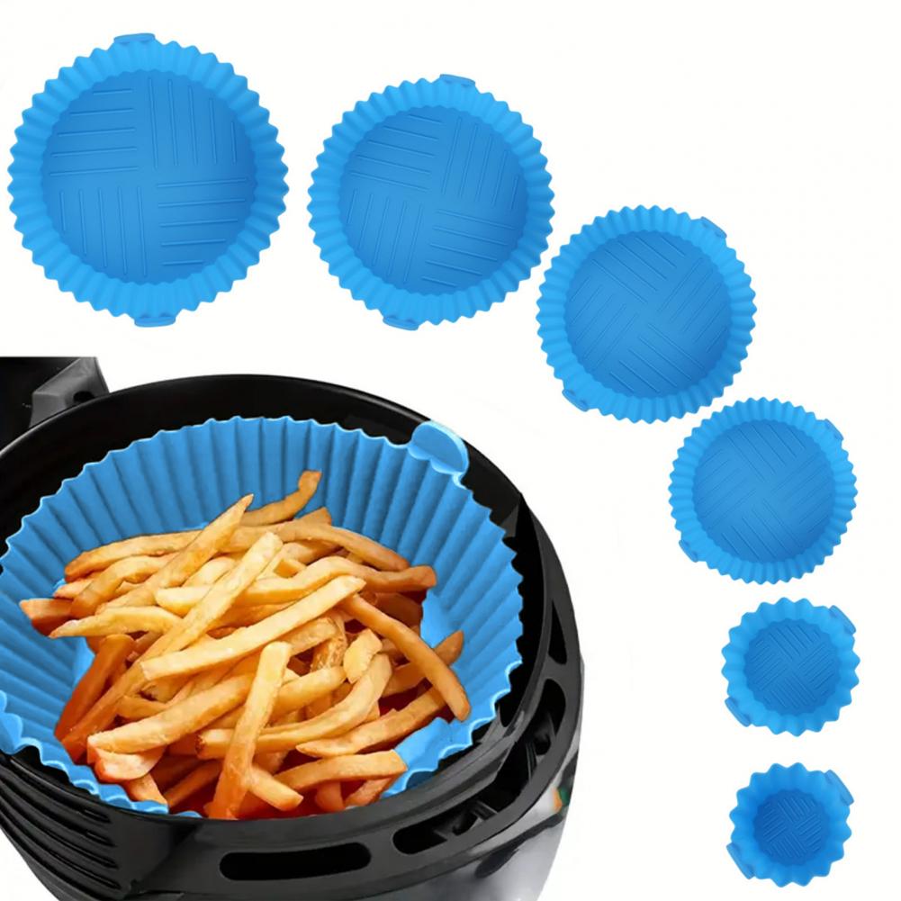 Air Fryer Silicone Pot Liner - 食品グレードのシリコンエアフライヤーセット,ポット,ポット,トレイライナー,パーチメント用のさまざまなqtフライヤー