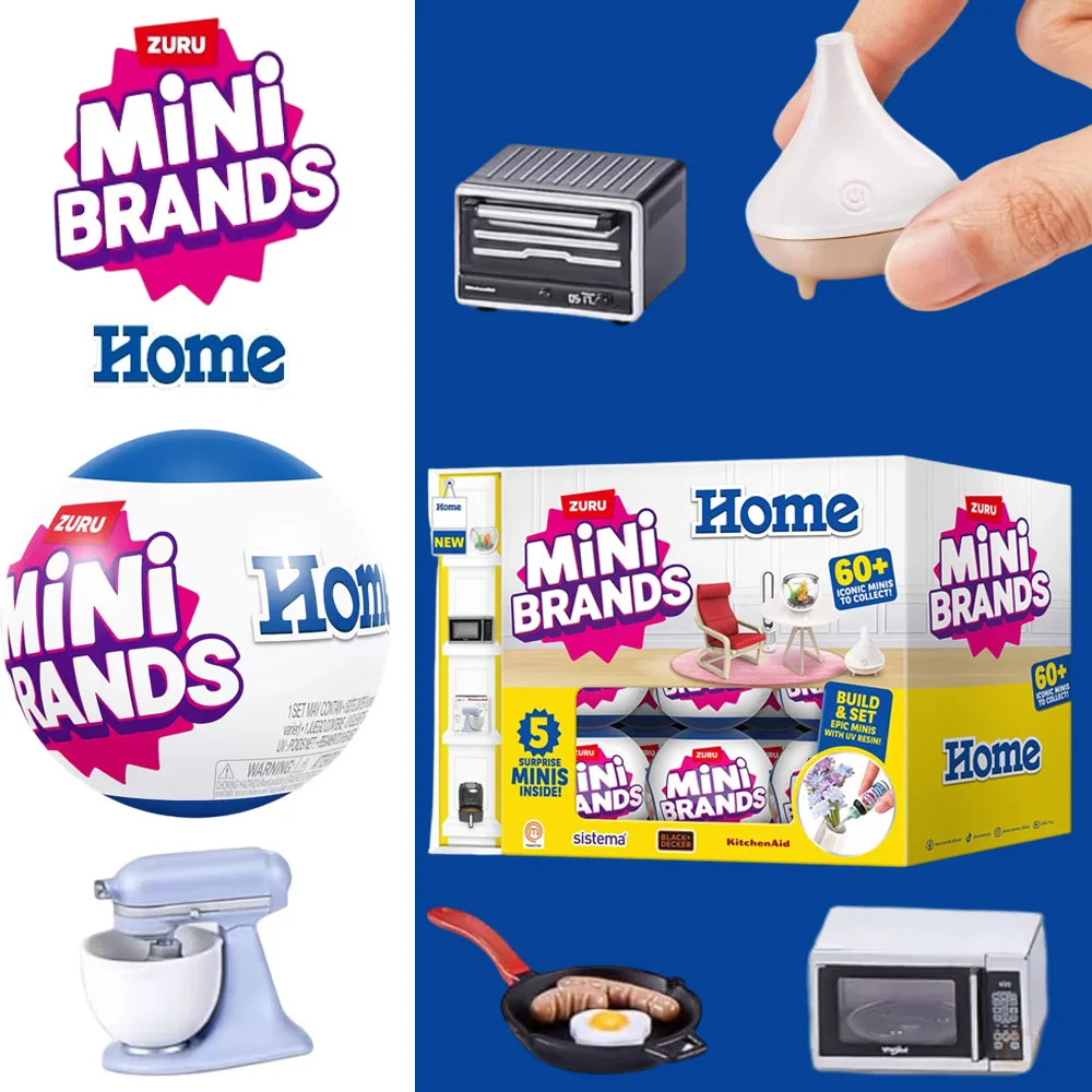 Small Appliances - ZURU ミニブランド ホームシリーズ 60種類以上のミニチュア家具、キッチン家電、ミステリーカプセル、コレクション用ミニチュアハウスおもちゃ