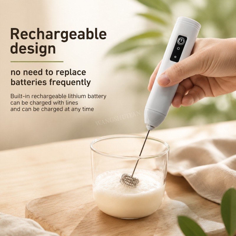 携帯式電動ミルクフォーマー、ハンドブレンダー、USBミニコー - Electric Milk Frother Handheld のレビューと価格