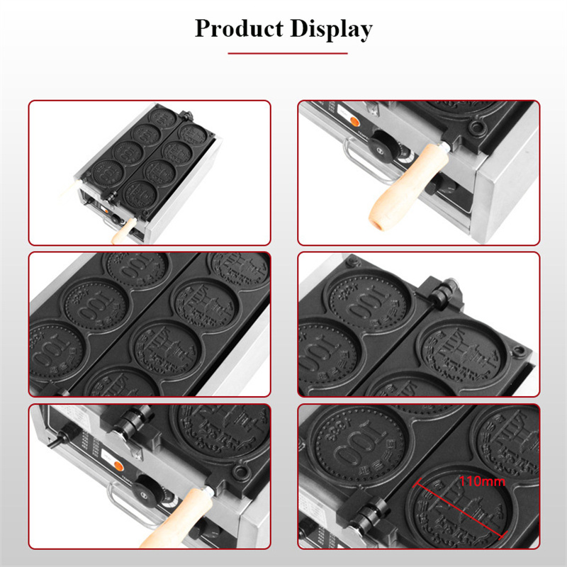 コイン型ワッフルマシン,小型金,金貨,日本製,韓国産,ファッ - Mini Waffle Maker Machine のレビューと価格